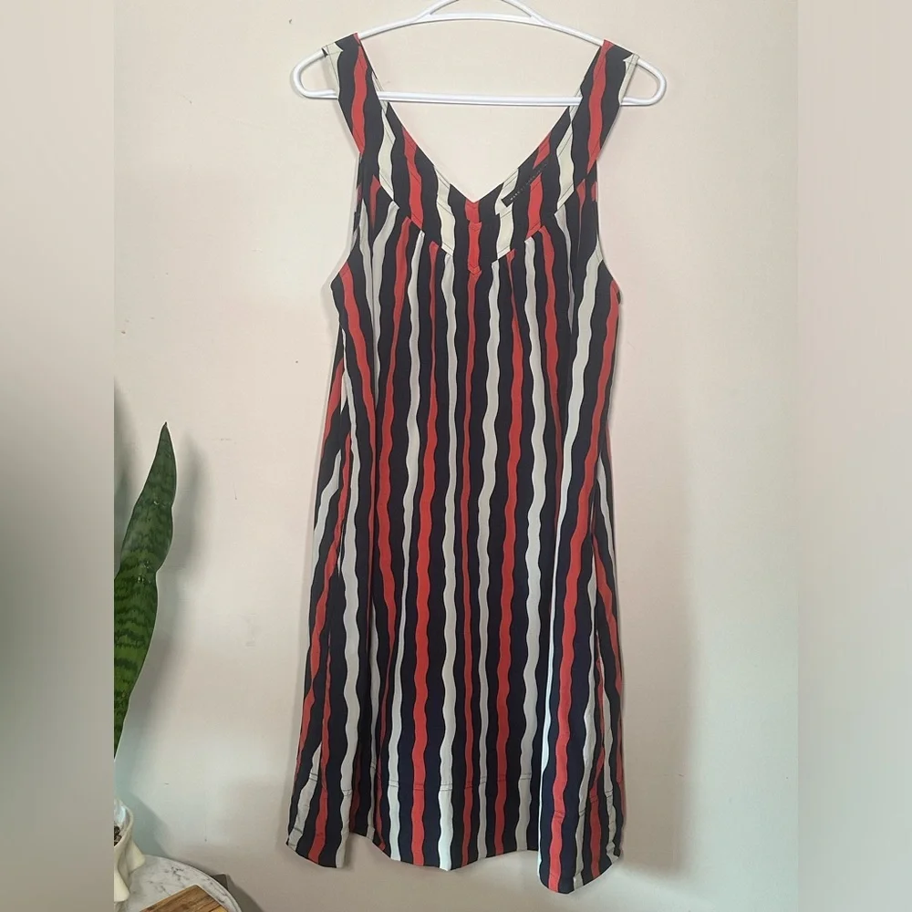 MARC JACOBS | 100% Silk Wavy Striped Dress - Picture 2 of 8
